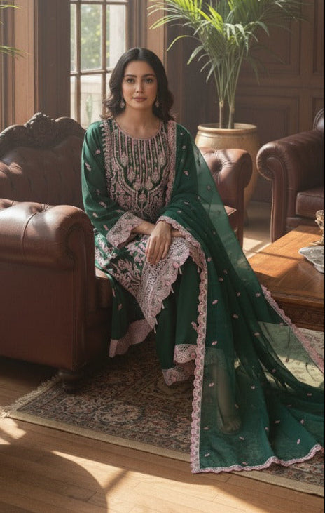 Modern Green Kurta