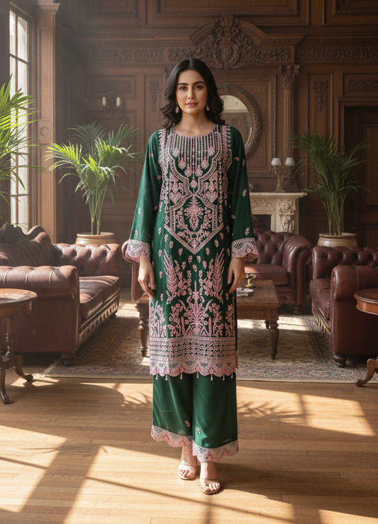 Modern Green Kurta